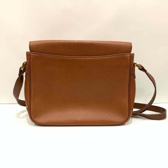 Burberry Brown Leather Shoulder Bag Sku#85019 (Gently used, mold) - Picture 2 of 13